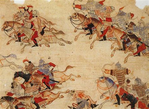 Mongol Warriors In Battle Illustration World History Encyclopedia
