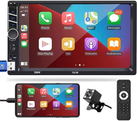 Buy Apple Carplay Double Din Car Stereo With Bluetooth Rimoody Inch Touchscreen Car Radio