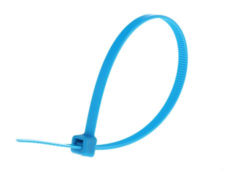 8 Inch Fluorescent Blue Cable Tie 100 Pack Secure Cable Ties