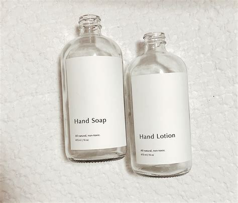 Printable Label Set Hand Soap Dish Soap Hand Lotion Labels Etsy Canada