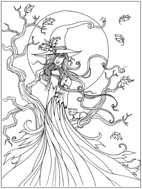 Free Printable Coloring Pages Of Witches Oliviatubowen