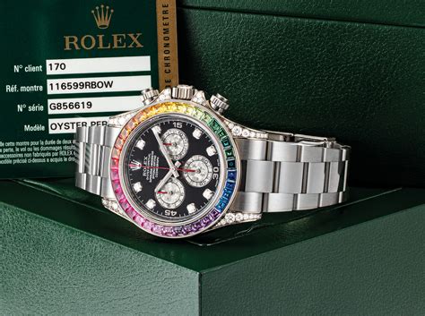 Rolex A Very Rare And Impressive 18k White Gold And Diamond Set