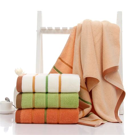 70140cm Solid Cotton Bath Towel Soft Absorbent Bathroom Adults Shower