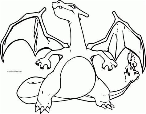 Charizard Coloring Page Printable