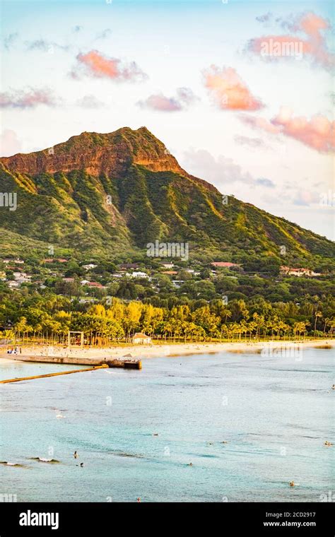 Hawaii Travel Honolulu City Vacation Destination Waikiki Beach With