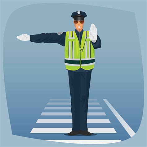 Royalty Free Traffic Officer Clip Art Vector Images And Illustrations