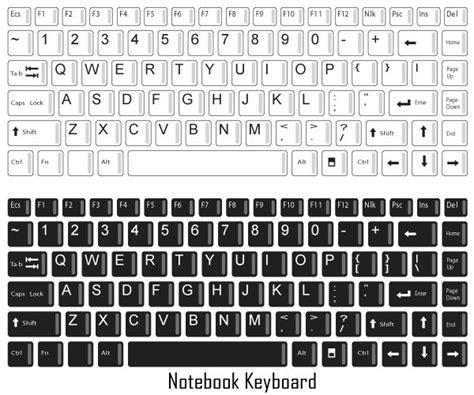 Notebook Keyboard Vector Free Image Computer Keyboard Paper Toys