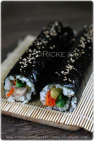 When shopping for fresh produce or meats, be certain to take the time to ensure that the texture, colors, and quality of the food you buy is the best in the batch. Just My Ordinary Kitchen...: KIMBAP/김밥 (KOREAN DRIED ...
