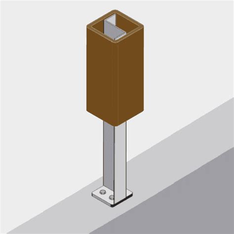 Concrete Post Mount For Walls And Pads Trex Fence Posts