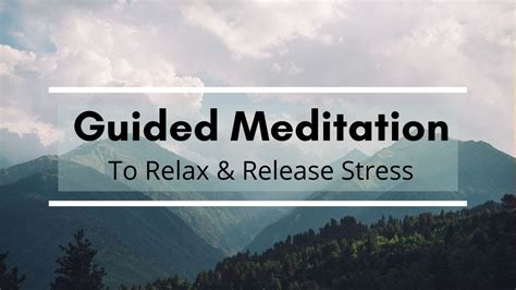 10 Min Guided Meditation To Relax And Release Tension Anxiety Stress