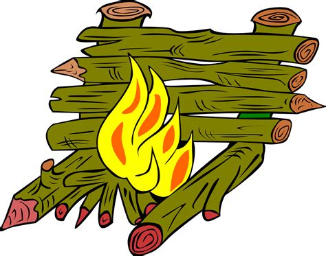 Flames Wooden Fire Logs Burning Png Picpng