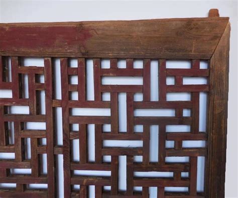 19th Century Japanese Wooden Lattice Screen For Sale At 1stdibs