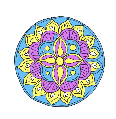 To draw the line art of the mandala, it's easiest to use clip studio paint's symmetric ruler. Mandala Easy Colorful Doodle Art Designs