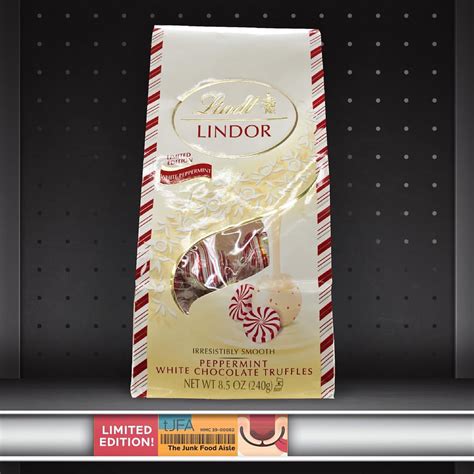 Lindt Lindor Peppermint White Chocolate Truffles The