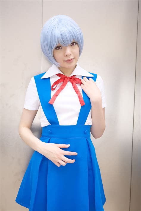 The Big Imageboard Tbib Ayanami Rei Blue Hair Cosplay Highres Namada Neon Genesis Evangelion