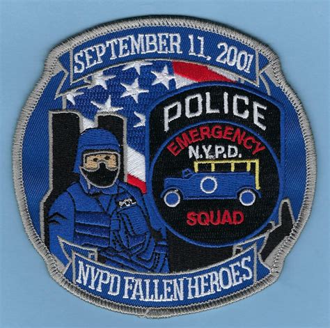 Nypd Esu 9 11 01 Fallen Heroes Patches 5 Emergency Service Etsy