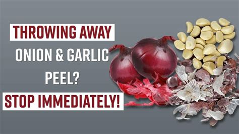 Onion And Garlic Peel Benefits Throwing Away Garlic And Onion Skin