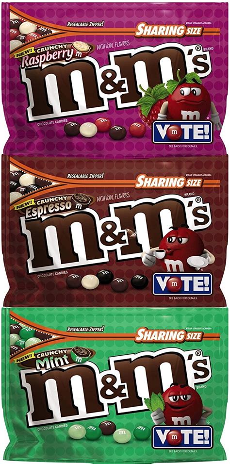 Variety Mix Mandms Chocolate Candy 3 Pack Flavor Vote Crunchy Espresso