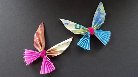Geldscheine Falten Schmetterling Geldgeschenke Basteln Origami Tiere