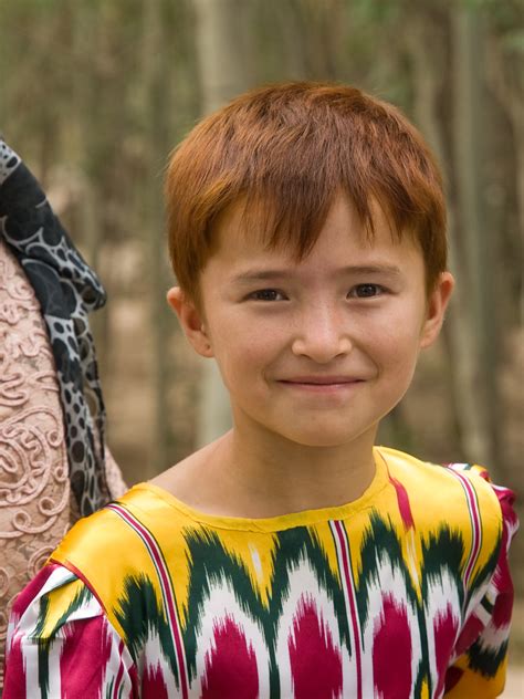 This hairstyle option allows you to keep your length while also adding some dimension and texture change to your overall look. File:Uyghur-redhead.jpg - Wikimedia Commons