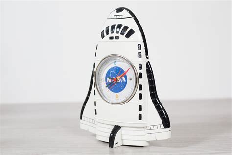 Nasa Spaceship Clock Space Shuttle Rocket Alarm Clock Battery