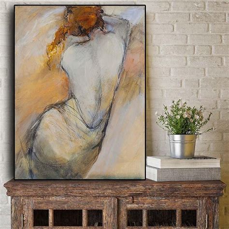 Abstrait Fille Sexy Femme Nue Figure Peinture à Lhuile Sur Toile