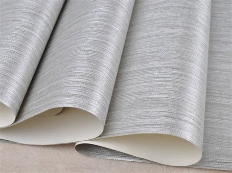 Looking for the best grasscloth wallpaper? Vertical Texture Metallic Silver Faux Grasscloth Vinyl ...