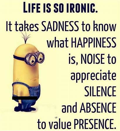 Minion Ironic Quote Quotes Funny Minions Happiness