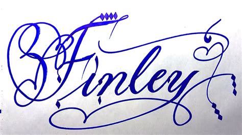 Finley Name Signature Calligraphy Status Moderncalligraphy Cursive