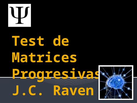 PPTX Test De Matrices Progresivas Raven Resumen PDFSLIDE ES