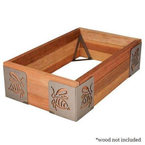 Your raised bed is also going to need corner supports. Raised Bed Corner Brackets by Art of the Garden | Raised bed corners, Raised garden beds, Raised ...