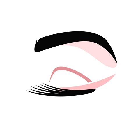 Eyelashes And Eyebrows Logo Vector Art At Vecteezy