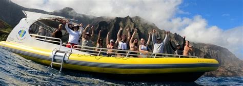 Na Pali Sea Cave Snorkel Raft Adventure Tours Hawaii