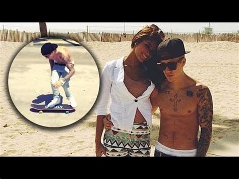 Justin Bieber Shirtless With New Model Girlfriend In Venice Beach