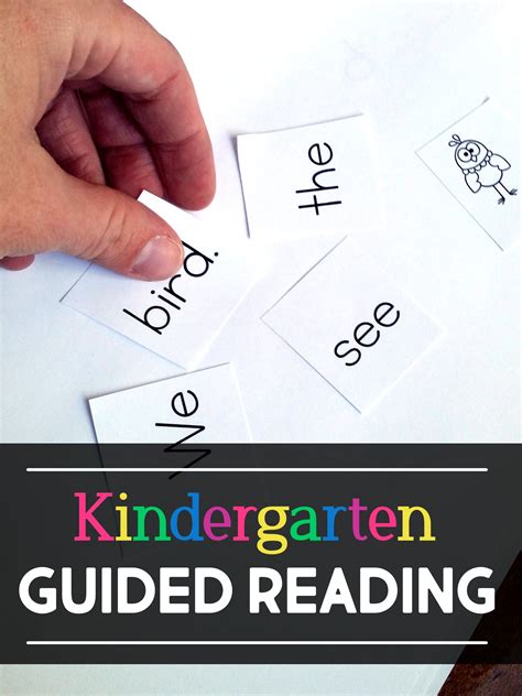 Kindergarten Guided Reading Lessons And Activities To Teach Your Small