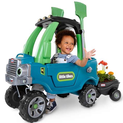 Go Green Cozy Truck With Trailer Little Tikes Kids Pretend Play