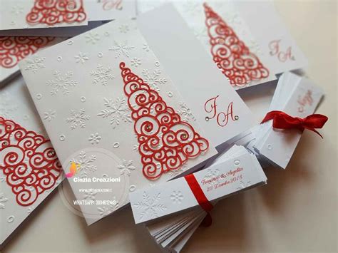 Una volta stabilito il giorno del matrimonio, il luogo della cerimonia e del ricevimento, e fatta la lista degli invitati, è necessario pensare alle partecipazioni e agli inviti di nozze, elementi da non sottovalutare, in quanto dovranno anticipare lo stile e il tono del matrimonio. Partecipazione matrimonio albero natale PM45 , realizzate ...