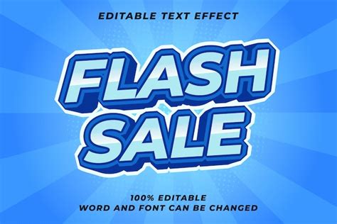 Premium Vector Flash Sale Text Effect