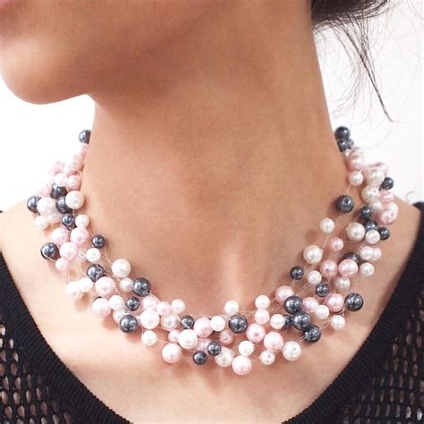 Buy Manilai Fashion Imitation Pearls Necklaces For Women Wedding Bride