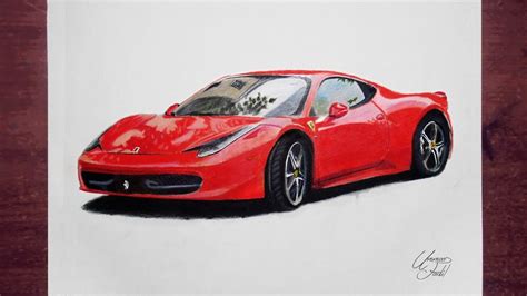 Het uiteindelijke doel van technisch tekenen is het bouwen van het getekende ontwerp. Drawing cars 2 - Ferrari - Prismacolor pencils - YouTube