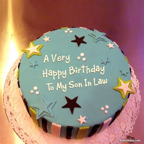 Happy Birthday To My Son In Law Images Of Cakes Cards Wishes