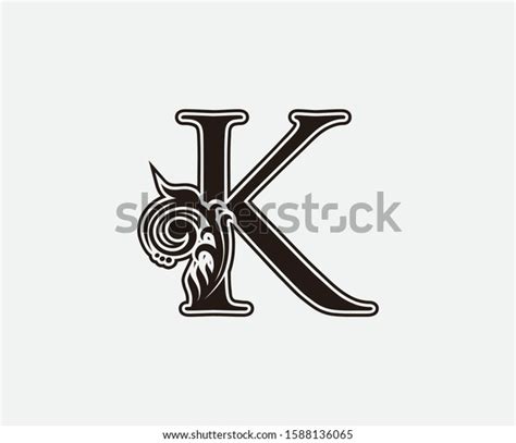 K Letter Vintage Logo Icon Initial Stock Vector Royalty Free
