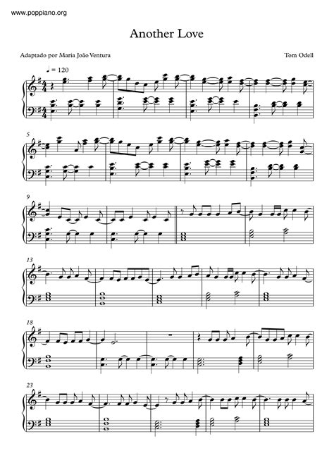 Tom Odell Another Love Sheet Music Pdf Free Score Download ★