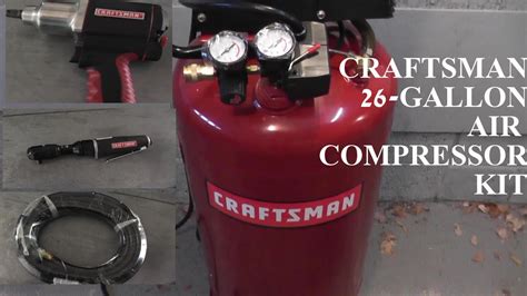 Craftsman 26 Gallon Air Compressor With Tool Kit Hd Youtube