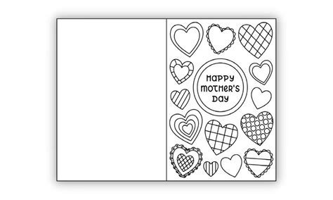Free Printable Folding Mothers Day Coloring Cards