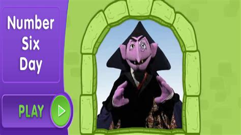 Sesame Street Number 6 Day With Count Von Count Youtube