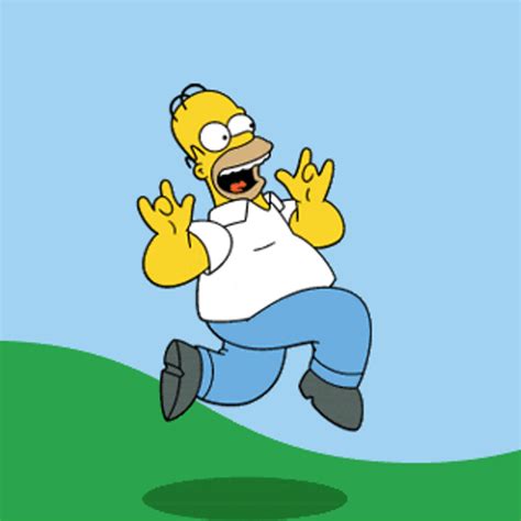 Excited Good Mood Homer Simpson 