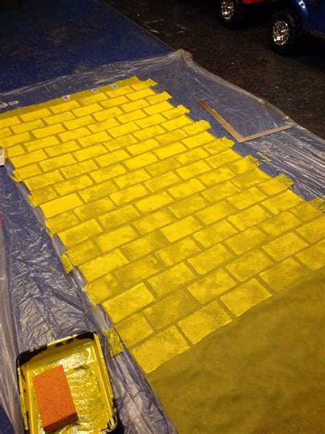 Yellow Brick Road Used Smart Fab And Sponge Paint Wizard Of Oz