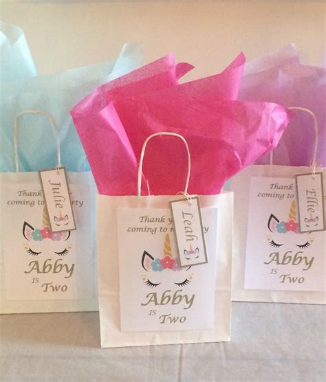 Personalised Birthday T Bag Loot Bag And Tissue Paper Etsy