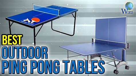 Table tennis tables are available in many different variations, and although table tennis is generally played indoors, it . 8 Best Outdoor Ping Pong Tables 2017 - YouTube